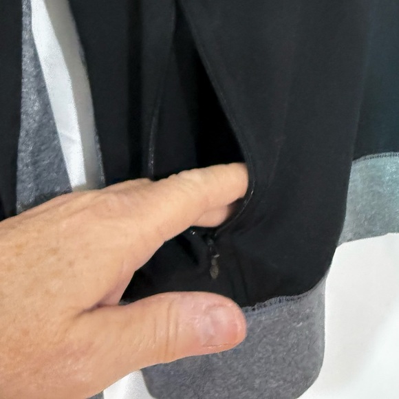 PINK VS Ultimate 1/4 Zip Pullover In Black/Grey With Pockets And Neon Accents - Picture 3 of 9